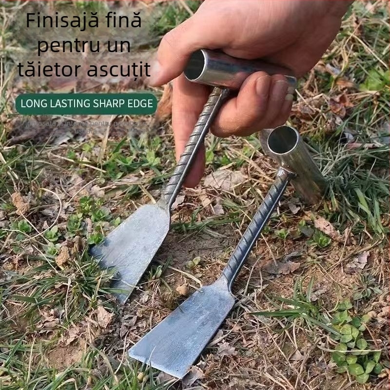Set de trei unelte de grădină - Făcute manual pentru plantare și îndepărtarea buruienilor
