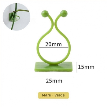 Set din trei piese pentru fixare a plantelor cățărătoare pe perete