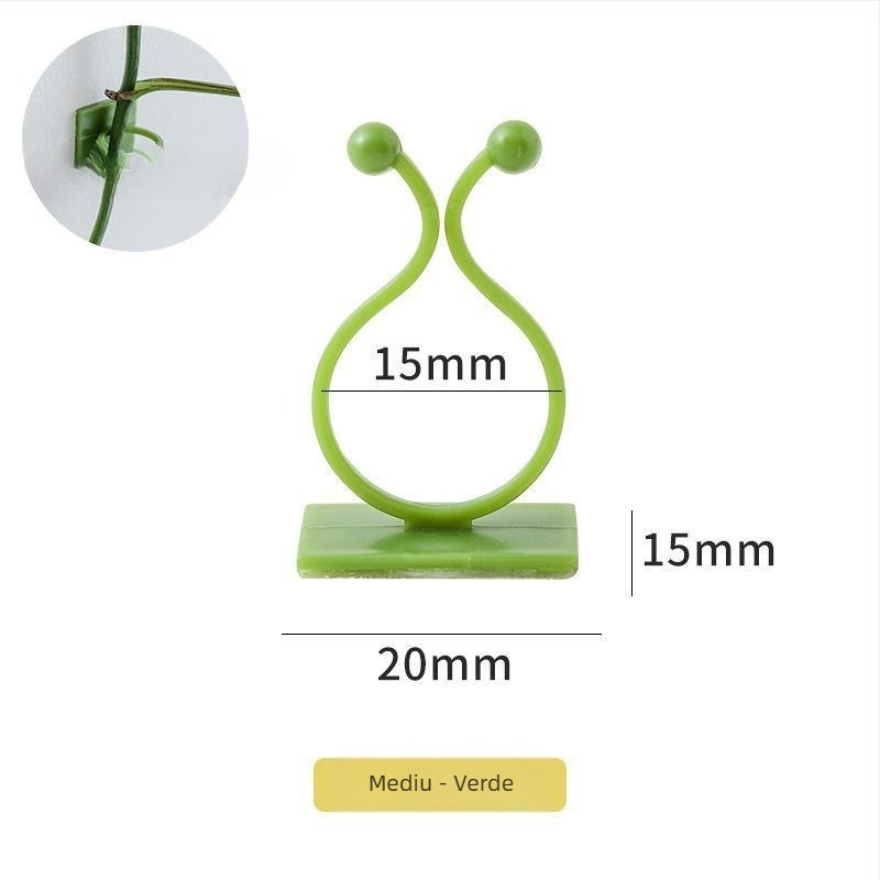Set din trei piese pentru fixare a plantelor cățărătoare pe perete