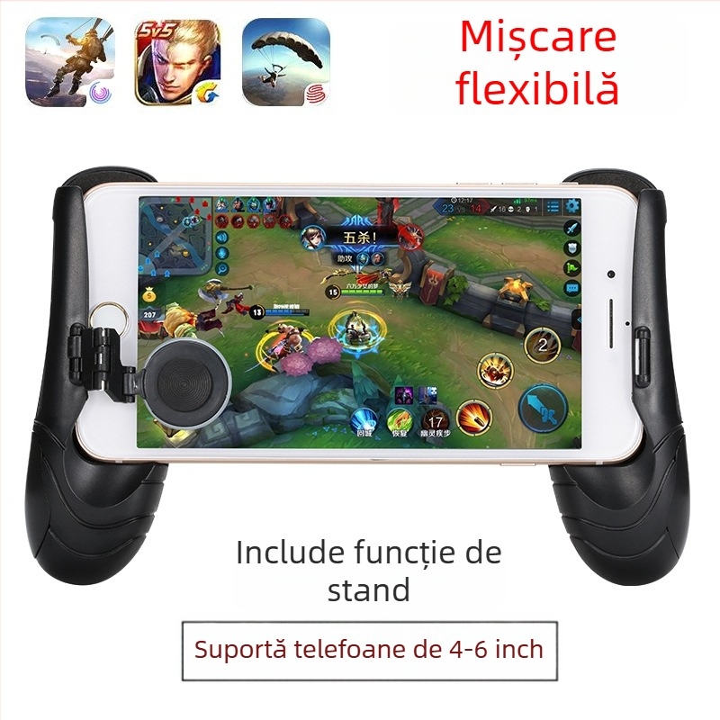 Joystick pentru jocuri mobile, model Big Chicken, interfață cu ecran tactil, fără vibrație, PVC, greutate 50 g