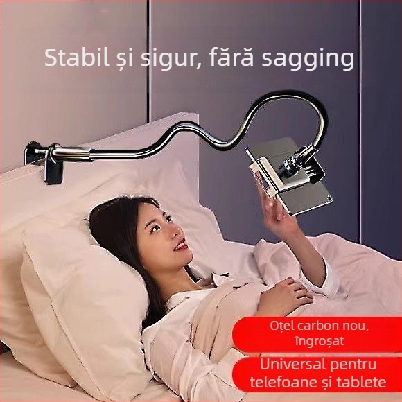 Suport extensibil de noptieră pentru telefon și iPad – plastic, stil IP, pentru utilizare în pat sau cămin
