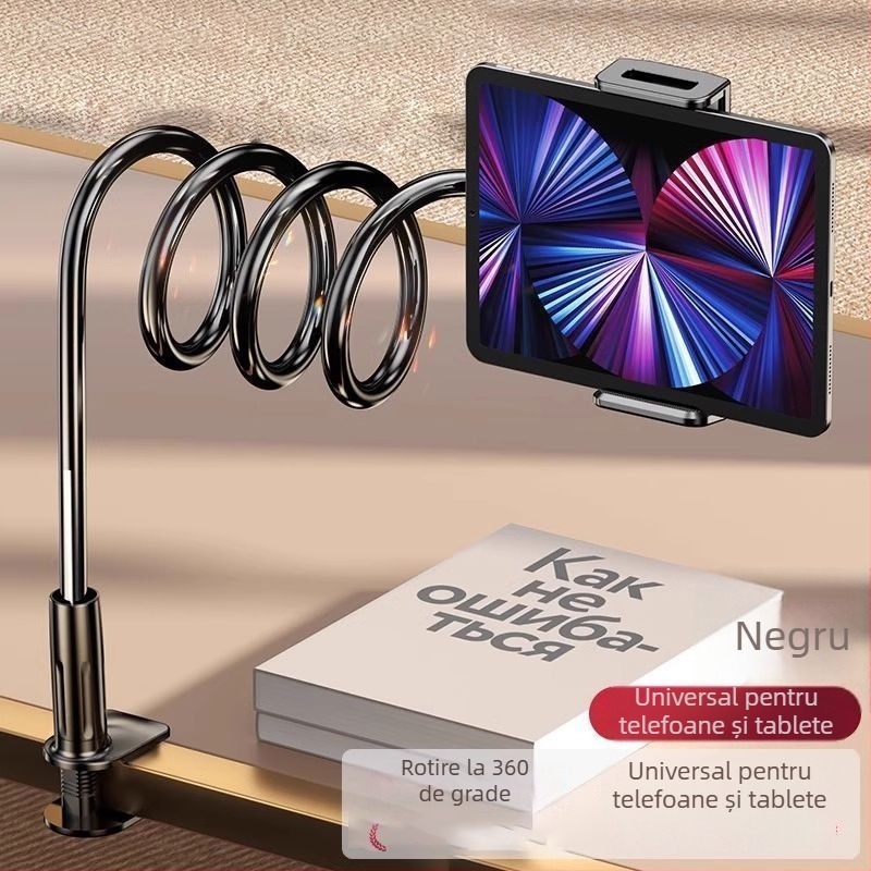 Suport extensibil de noptieră pentru telefon și iPad – plastic, stil IP, pentru utilizare în pat sau cămin