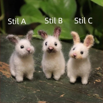 Ornament de grădină cu iepure plush, stil desene animate — personalizare în loturi mici, potrivit pentru decor de grădină, Jogo