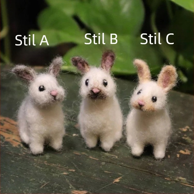 Ornament de grădină cu iepure plush, stil desene animate — personalizare în loturi mici, potrivit pentru decor de grădină, Jogo