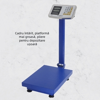 Balanță electronică de banc Shen xin – capacitate 150 kg, măsurare electronică, alimentare: baterie sau rețea, multifuncțională