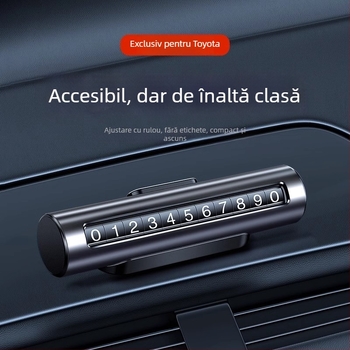 Cardă metalică de parcare pentru mașină, tip ascuns, cu personalizare a logo-ului; imprimare logo disponibilă