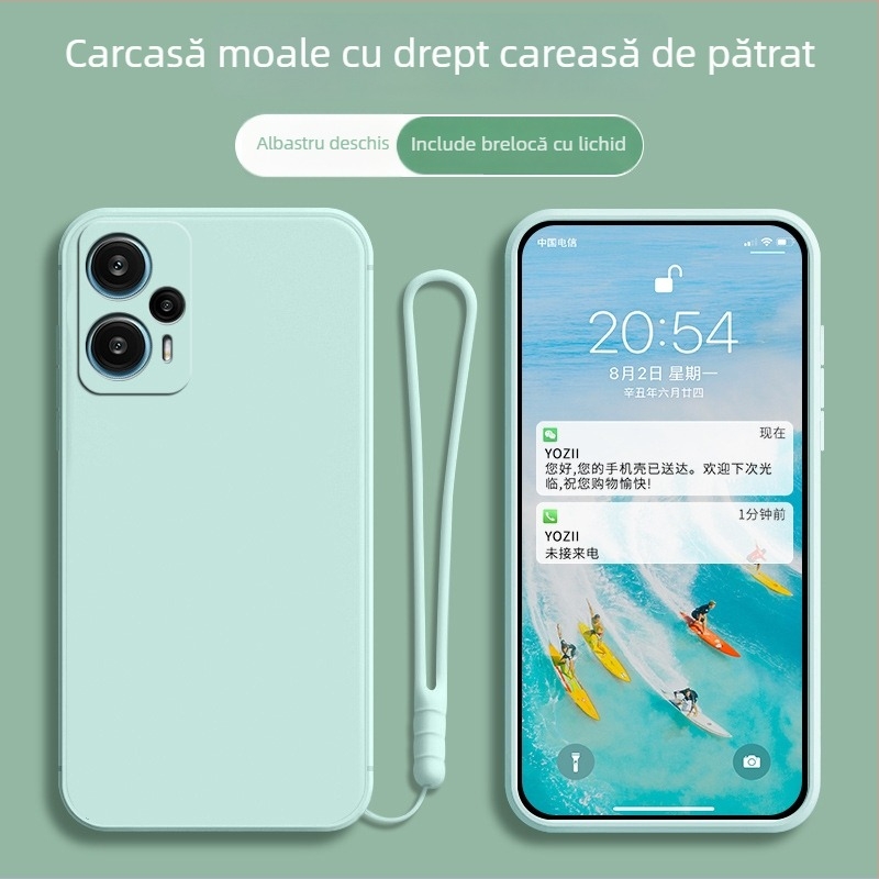 Carcasă pentru telefon Xin Weile pentru Redmi Note 12 Turbo — silicon, stil All-Inclusive, personalizarea nu este suportată