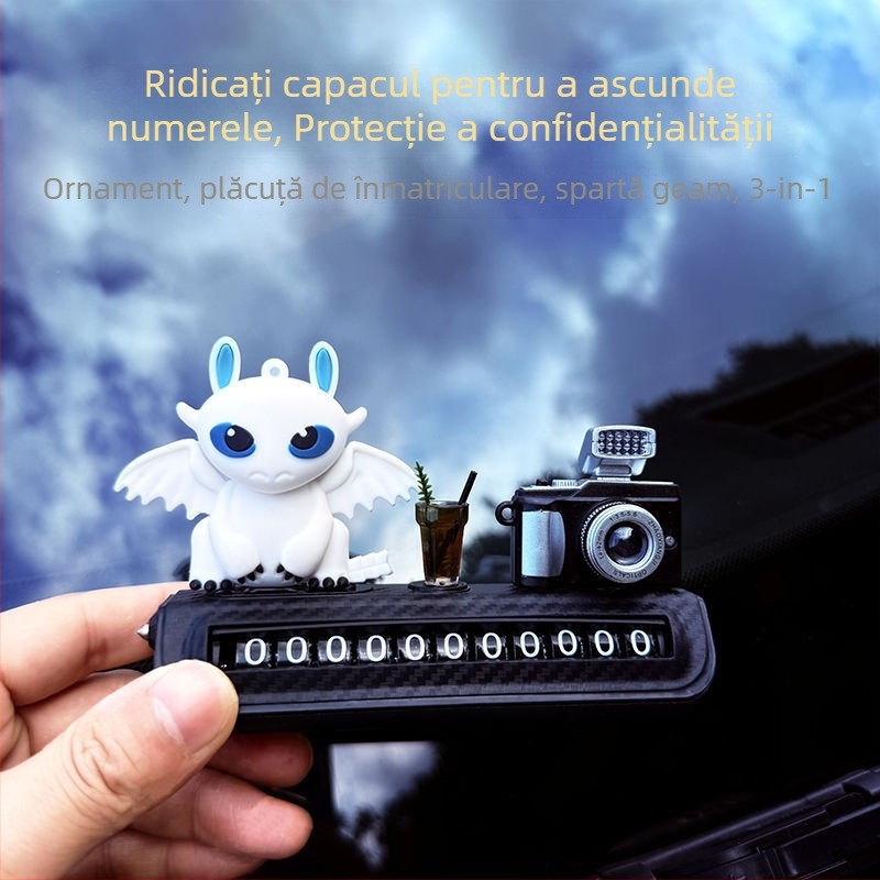 Placă cu număr de telefon pentru autoturism, montată pe mașină, pentru parcare temporară și mutarea mașinii, imprimare logo disponibilă, marcă privată autorizată