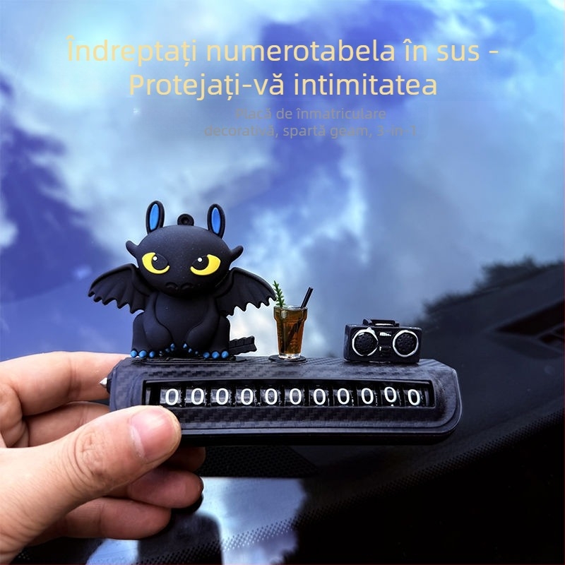 Placă cu număr de telefon pentru autoturism, montată pe mașină, pentru parcare temporară și mutarea mașinii, imprimare logo disponibilă, marcă privată autorizată