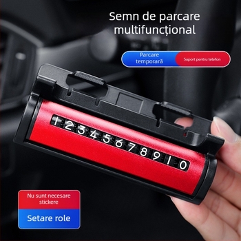 Placă de parcare ascunsă pentru mașină, braț metal + plastic, logo tipărit, marca Yikadi