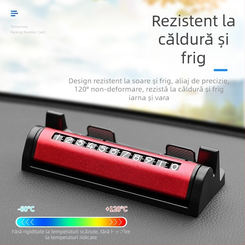 Placă de parcare ascunsă pentru mașină, braț metal + plastic, logo tipărit, marca Yikadi