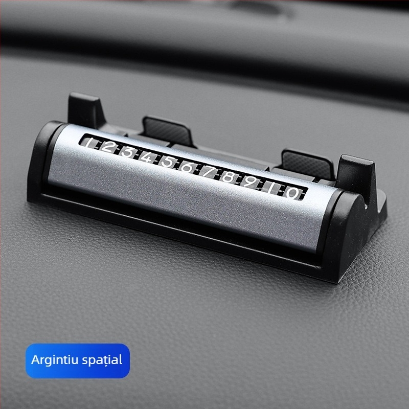 Placă de parcare ascunsă pentru mașină, braț metal + plastic, logo tipărit, marca Yikadi