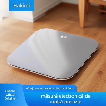 Cântar electronic de uz casnic – compact, design de înaltă clasă, alimentat pe baterii, măsoară greutatea, 0.5 kg-180 kg, pentru toți utilizatorii