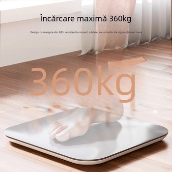 Cântar electronic de uz casnic – compact, design de înaltă clasă, alimentat pe baterii, măsoară greutatea, 0.5 kg-180 kg, pentru toți utilizatorii