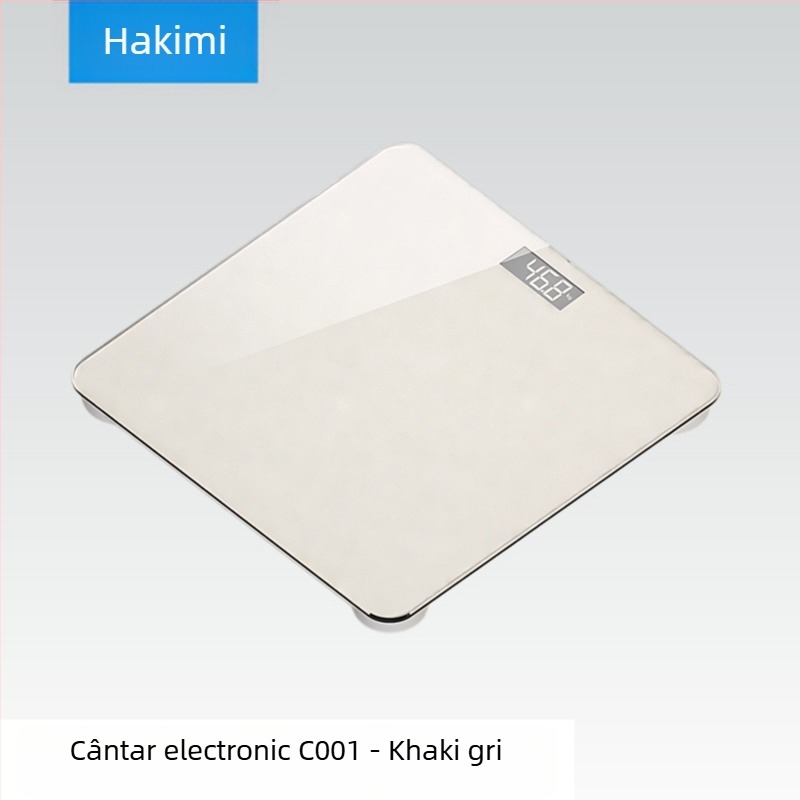 Cântar electronic de uz casnic – compact, design de înaltă clasă, alimentat pe baterii, măsoară greutatea, 0.5 kg-180 kg, pentru toți utilizatorii