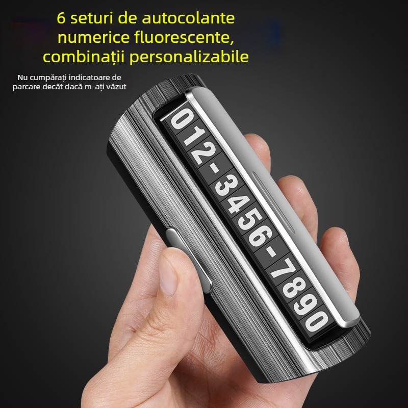 Placă temporară de parcare pentru mașină, plastic, model 1600, tip ascuns