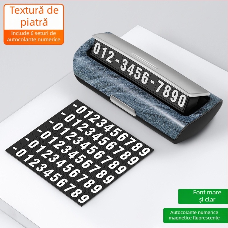 Placă temporară de parcare pentru mașină, plastic, model 1600, tip ascuns