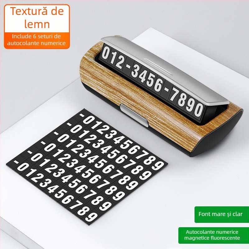 Placă temporară de parcare pentru mașină, plastic, model 1600, tip ascuns