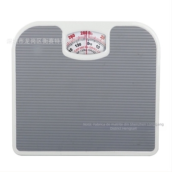 Cântar mecanic cu două scări pentru corp, mecanism cu arc, corp din metal, măsoară greutatea până la 130 kg, Kai Chuan