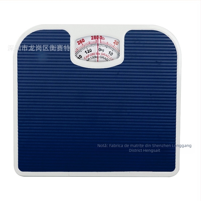 Cântar mecanic cu două scări pentru corp, mecanism cu arc, corp din metal, măsoară greutatea până la 130 kg, Kai Chuan