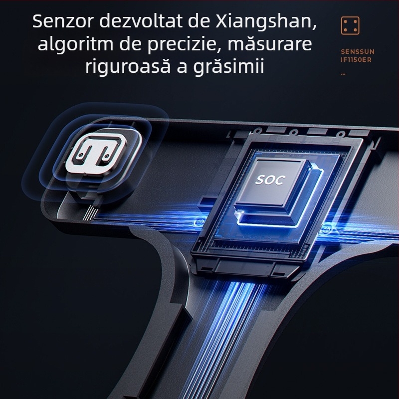 Fragrant Mountain Cântar pentru Grăsime Corporală cu Ecran Mare, Cântar Inteligent Reîncărcabil, pentru Adulți, Capacitate Maximă 150 kg