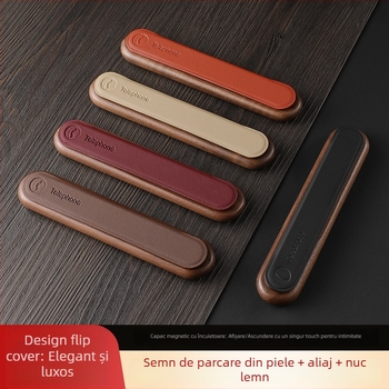 Semn de parcare temporar din lemn, model cu capac rabatabil; marca ms; personalizabil cu logo; etichetă privată licențiată