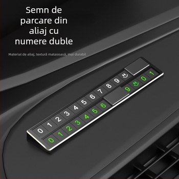 Xunhao placă de parcare temporară ascunsă, metal, model XH-TC105, etichetă privată licențiată