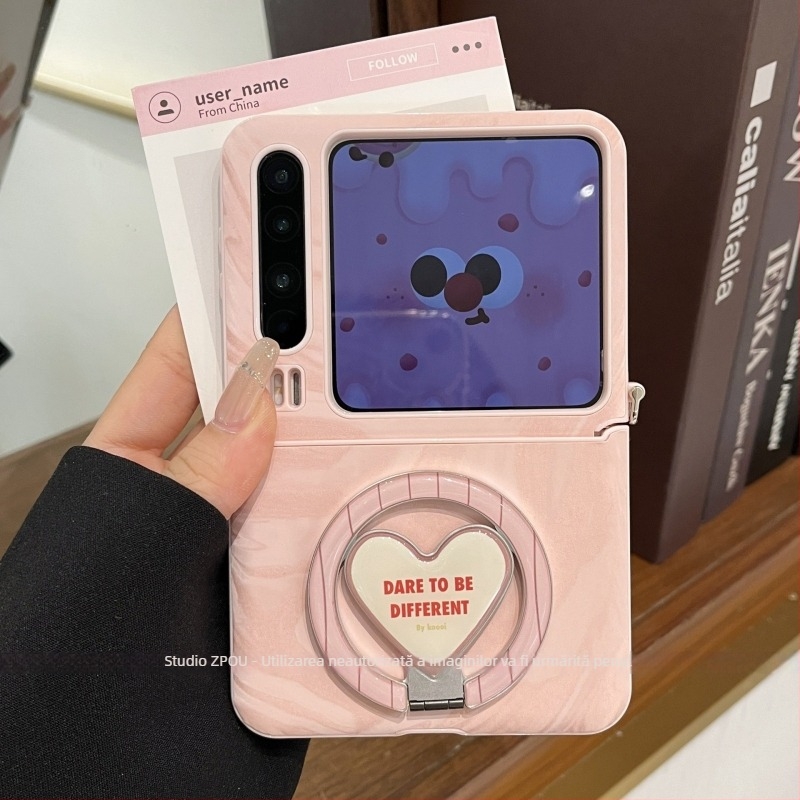 Carcasă Huawei pentru telefon, cu design în stil bracket, suport magnetic și opțiune de personalizare