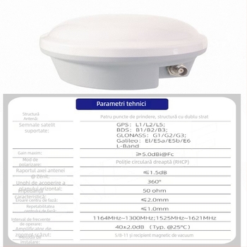Antena satelit GNSS RTK pentru navigație maritimă, AG-30/35H, GNSS cu frecvență completă, poziționare de înaltă precizie, cap de tip ciupercă