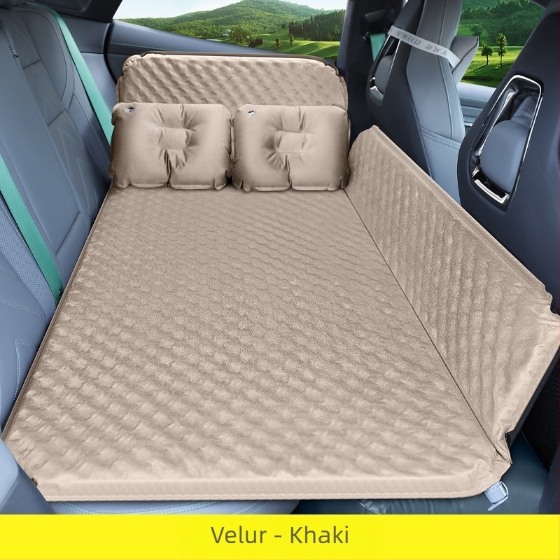 Pat de aer pentru bancheta din spate a mașinii — potrivire universală pentru sedane, material flocking, umflare automată
