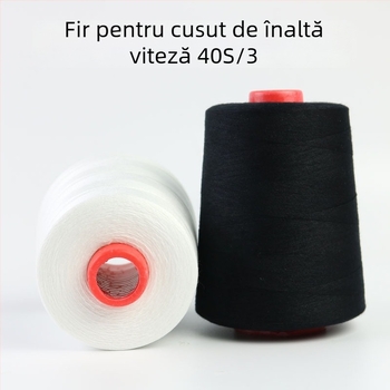 Fir de cusut, viteză mare, tambur mare, 100% poliester lucios, potrivit pentru îmbrăcăminte și quilting