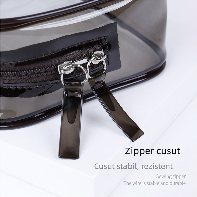 Geantă cosmetică din PVC, transparentă, cubică, organizator de călătorie pentru depozitare machiaj