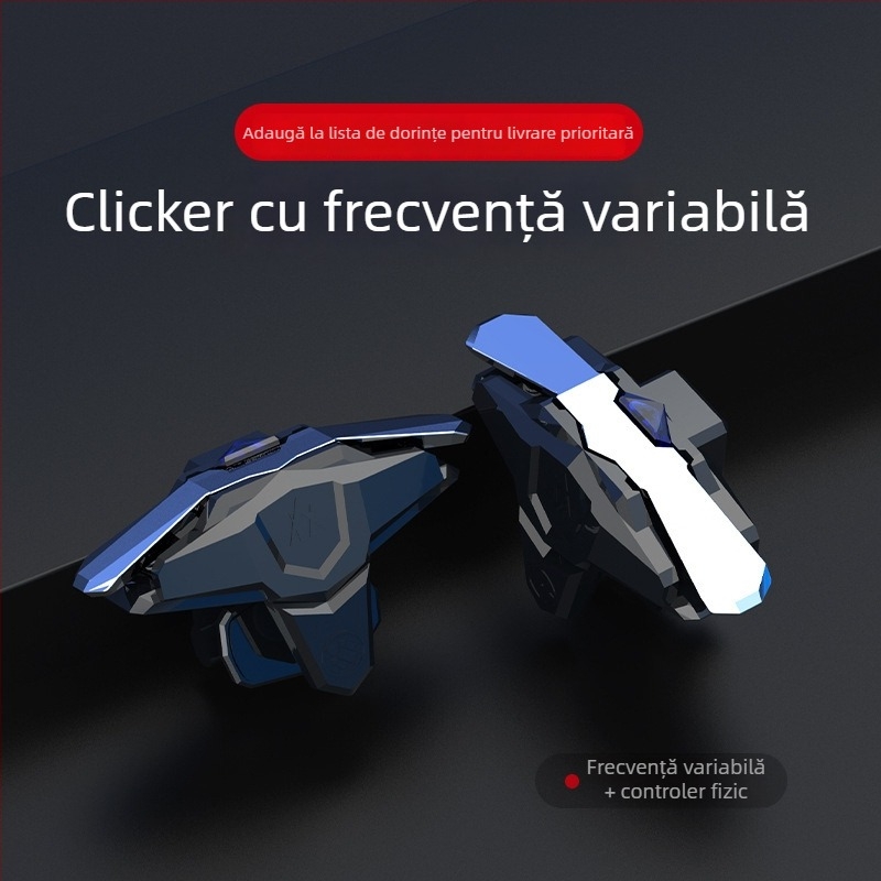 Controller JS66 cu buton puls pentru PUBG Mobile, Naraka Bladepoint și CrossFire — interfață USB, conectivitate wireless, ABS carcasă, fără vibrații, compatibil cu iOS și Android