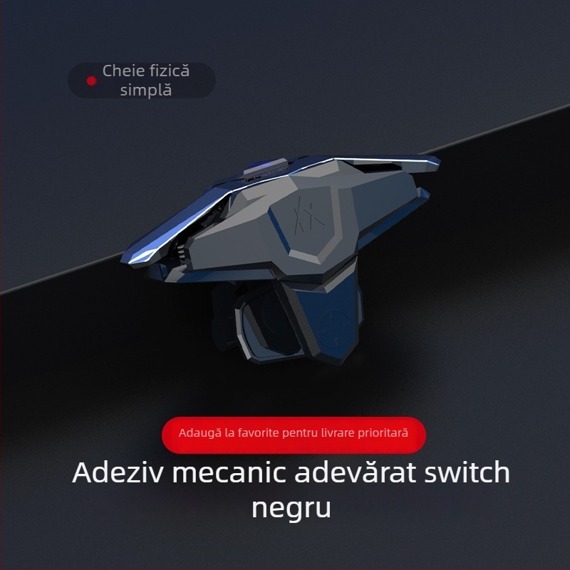 Controller JS66 cu buton puls pentru PUBG Mobile, Naraka Bladepoint și CrossFire — interfață USB, conectivitate wireless, ABS carcasă, fără vibrații, compatibil cu iOS și Android