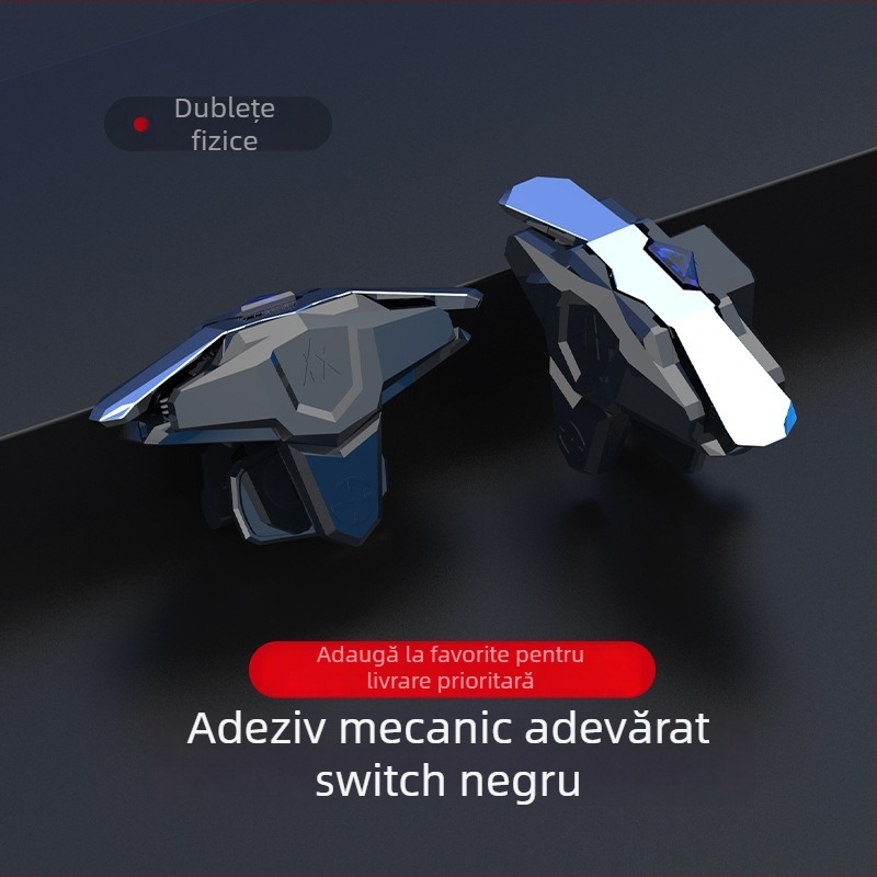 Controller JS66 cu buton puls pentru PUBG Mobile, Naraka Bladepoint și CrossFire — interfață USB, conectivitate wireless, ABS carcasă, fără vibrații, compatibil cu iOS și Android