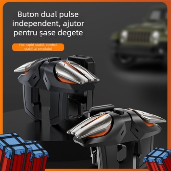 Magic Duck js-61 controller de joc fără fir, impuls pentru șase degete, interfață USB-C, aliaj ABS+ zinc, greutate 0,1 kg