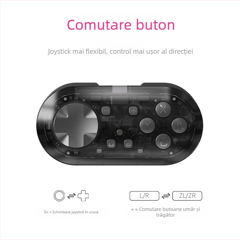 Controler de joc YS54 - Wireless cu vibrații pentru Switch/Android/PC, interfață TYPE-C, ABS+PC