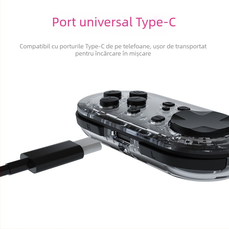 Controler de joc YS54 - Wireless cu vibrații pentru Switch/Android/PC, interfață TYPE-C, ABS+PC