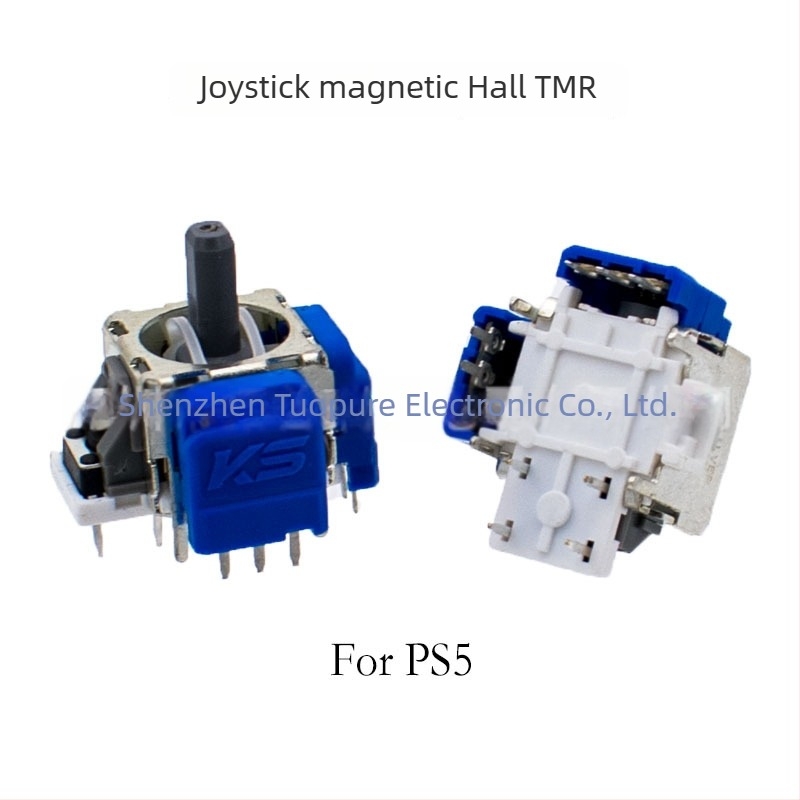 Joystick Hall, model TMR PS5/PS4/Xbox/Sw, interfață placă, conectare prin sudură, materiale: plastic, cupru, fier