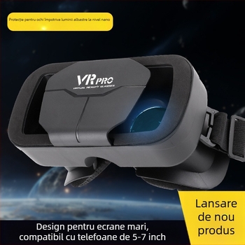 Ochelari VR pentru mobil, cu montură pe cap, realitate virtuală 3D pentru filme și jocuri | Ecran: 300; Intrare video: telefon; Rezoluție: 720-1080; Dimensiune ecran: 4-7