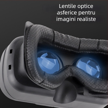 Ochelari VR pentru mobil, cu montură pe cap, realitate virtuală 3D pentru filme și jocuri | Ecran: 300; Intrare video: telefon; Rezoluție: 720-1080; Dimensiune ecran: 4-7