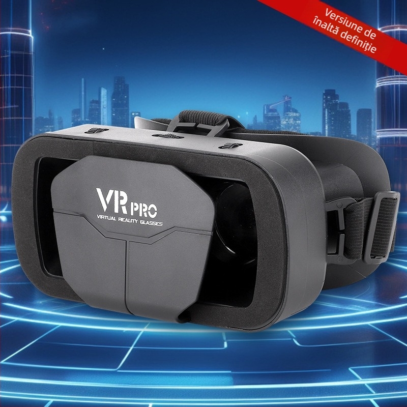 Ochelari VR pentru mobil, cu montură pe cap, realitate virtuală 3D pentru filme și jocuri | Ecran: 300; Intrare video: telefon; Rezoluție: 720-1080; Dimensiune ecran: 4-7