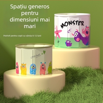 Cadă de baie pliabilă pentru copii, material PVC, cu controlul temperaturii și funcție de bule
