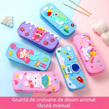 Penar handmade cu design cartoon pentru copii în grădiniță, set DIY cusut, material textil, potrivit pentru copii 4–6 ani