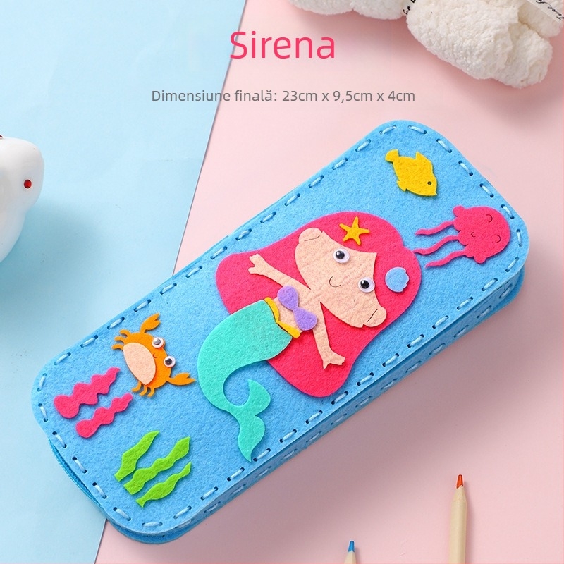 Penar handmade cu design cartoon pentru copii în grădiniță, set DIY cusut, material textil, potrivit pentru copii 4–6 ani