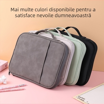 Geantă din nylon pentru iPad/tabletă — impermeabilă, ultraușoară, rezistentă la uzură, căptușală din poliester, unisex, stil urban minimalist