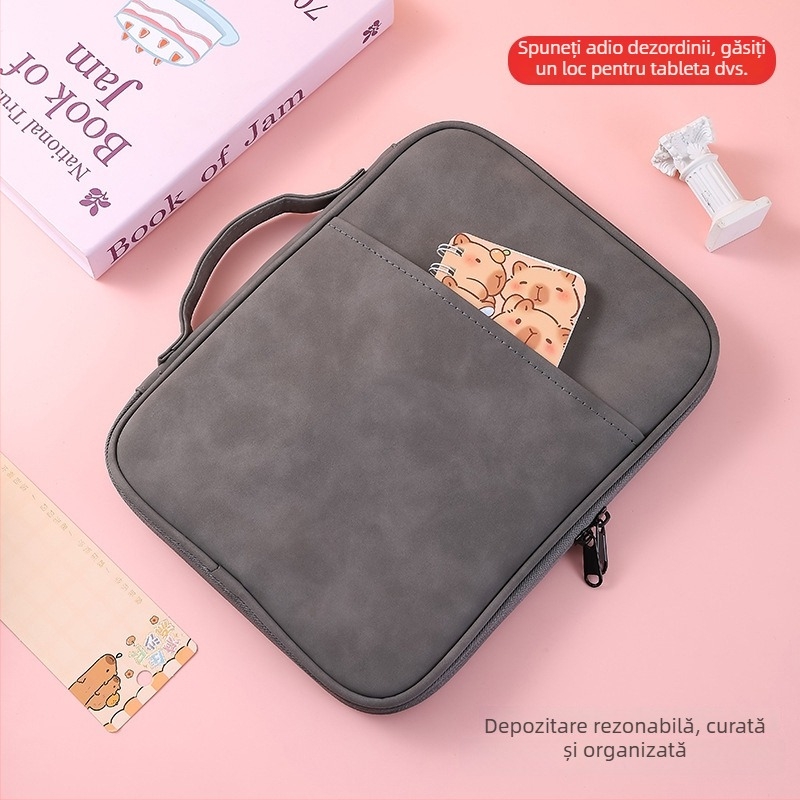 Geantă din nylon pentru iPad/tabletă — impermeabilă, ultraușoară, rezistentă la uzură, căptușală din poliester, unisex, stil urban minimalist