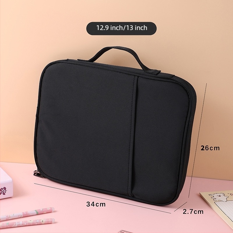 Geantă din nylon pentru iPad/tabletă — impermeabilă, ultraușoară, rezistentă la uzură, căptușală din poliester, unisex, stil urban minimalist