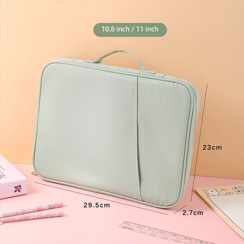 Geantă din nylon pentru iPad/tabletă — impermeabilă, ultraușoară, rezistentă la uzură, căptușală din poliester, unisex, stil urban minimalist