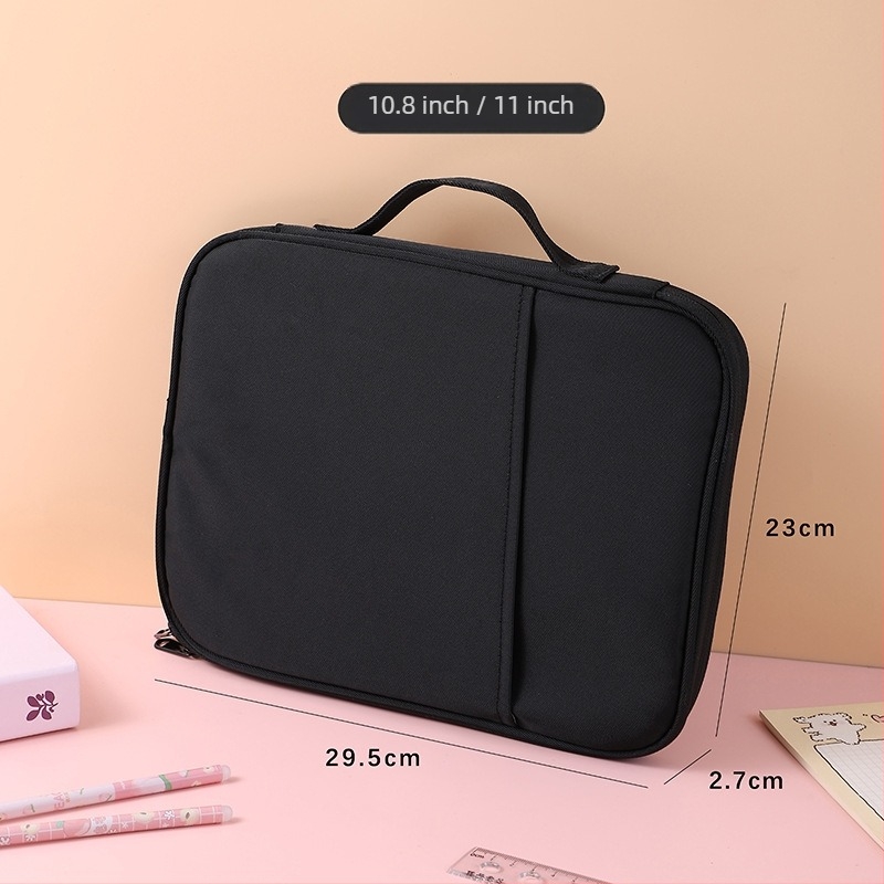 Geantă din nylon pentru iPad/tabletă — impermeabilă, ultraușoară, rezistentă la uzură, căptușală din poliester, unisex, stil urban minimalist